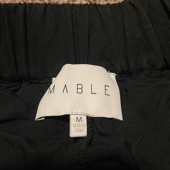 🖤Mable Flowy Black A-Line Midi Skirt🖤 - Picture 2 of 3